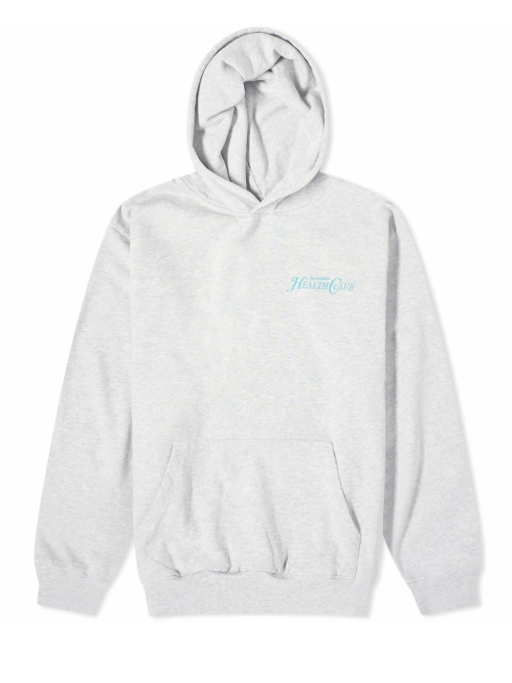 sporty & rich rizzoli hoodie heather grey dolphin size small NWT